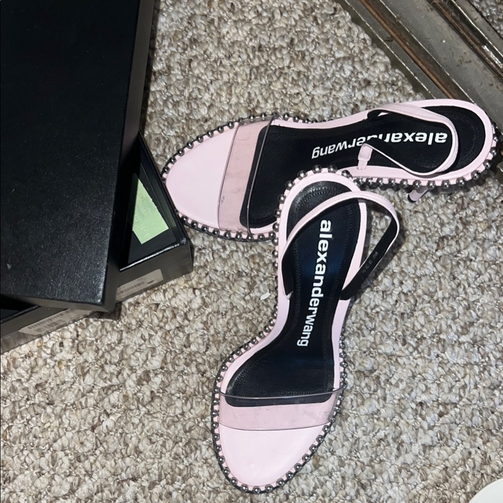 Alexander Wang Light Pink Studded Heels